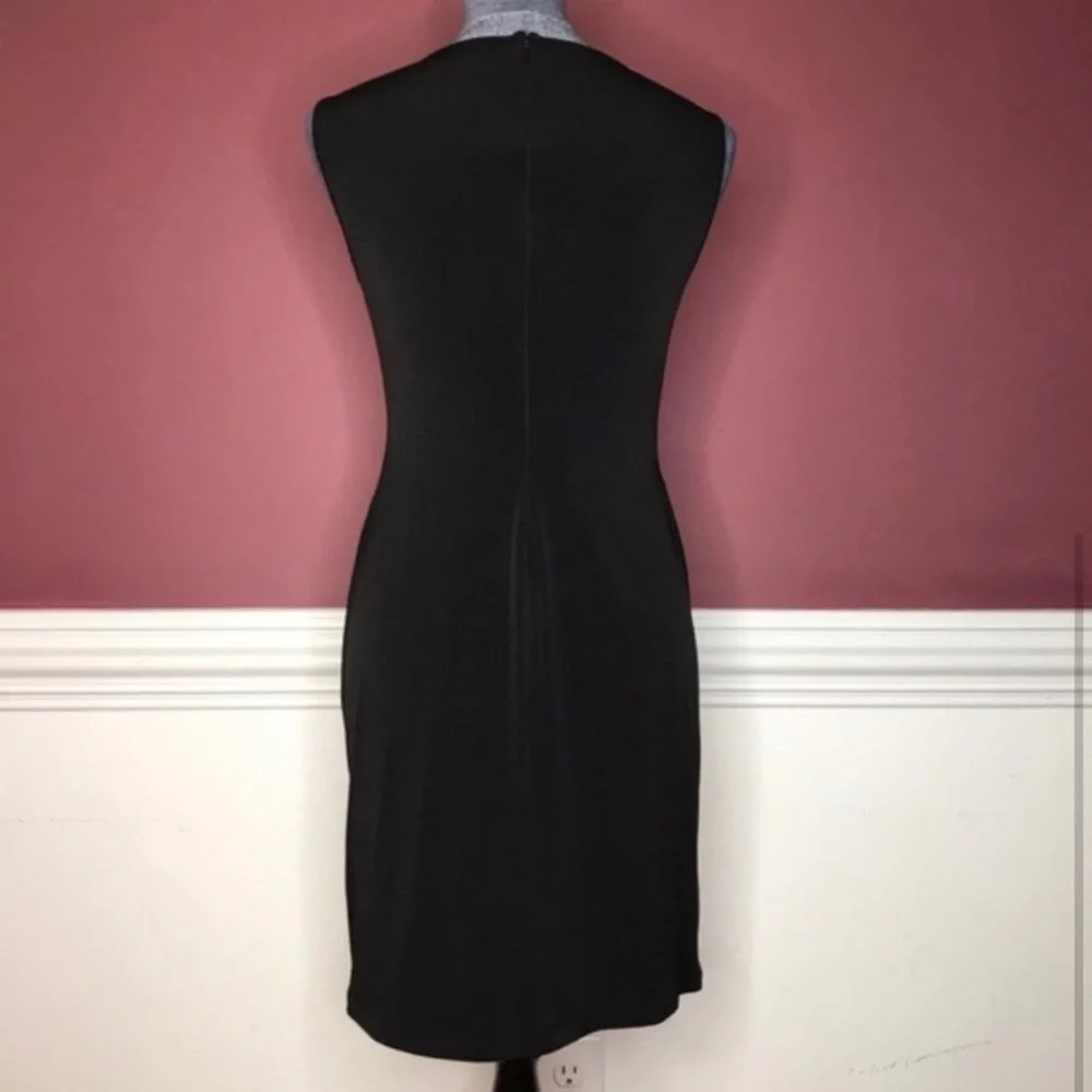 Calvin Klein color block sheath midi dress size 6p cute summer - Picture 2 of 4